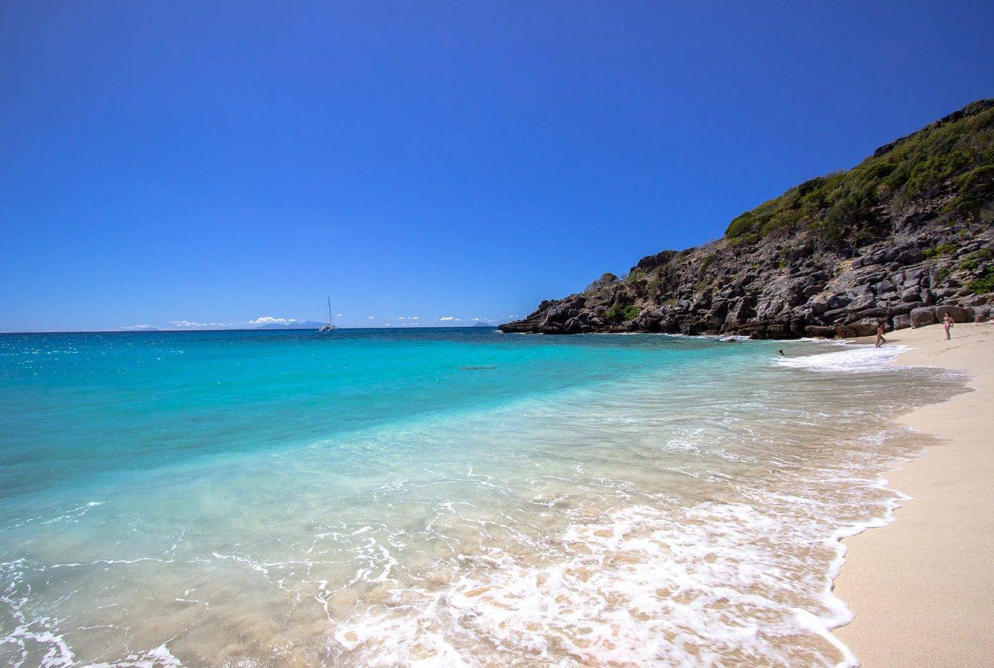 On St. Barths: Alone on Gouverneur Beach